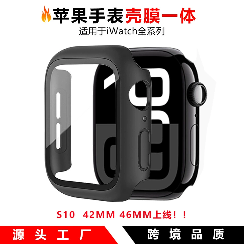 Защитный чехол для Apple Watch S11, закаленное стекло, интегрированный защитный чехол из твердого поликарбоната, чехол для часов iWatch 109 поколения