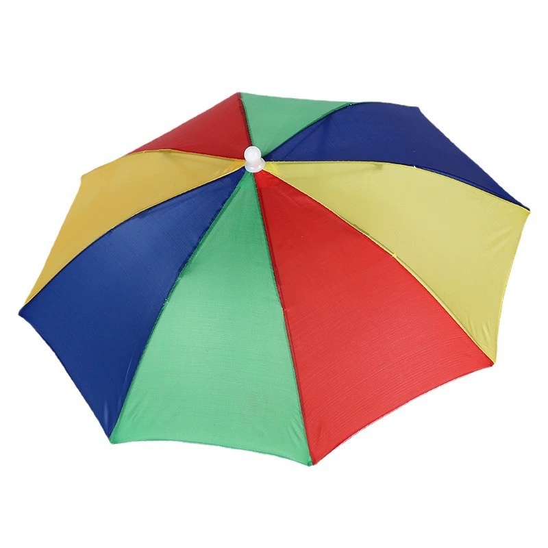 Double-layer Travel Umbrella Hat, Windproof, Dual Sizes 53 / 63 cm, Compact 30 cm