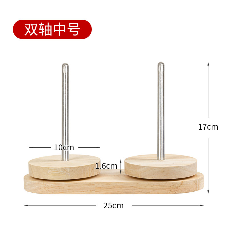 Herramienta auxiliar de tejido manual desmontable marco de eje giratorio de lana portátil bobina de plástico de lana