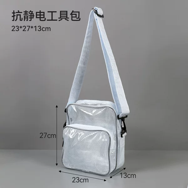 Cold-Resistant Dust-Free Bag 23*27*13 Anti-Static Dust-Free Bag Full Mesh 12inch Korean Style Crossbody Computer Bag Fab Bag