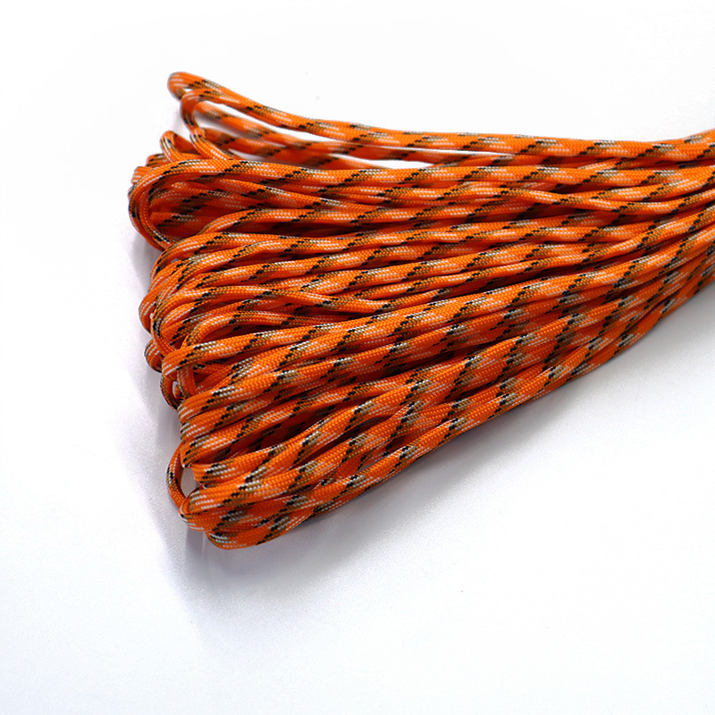 7-Core 4mm cuerda de paraguas al aire libre multifuncional montañismo paracaidista cuerda de tracción escapar equipo de salvamento cuerda de seguridad 31 m cuerda de paraguas