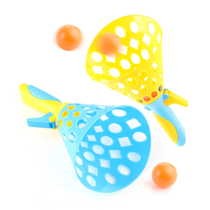 Catapulta doble par Bola de lanzamiento interactivo entre padres e hijos pelota de ping-pong bola elástica interior y exterior juguetes deportivos de ocio transfronterizos