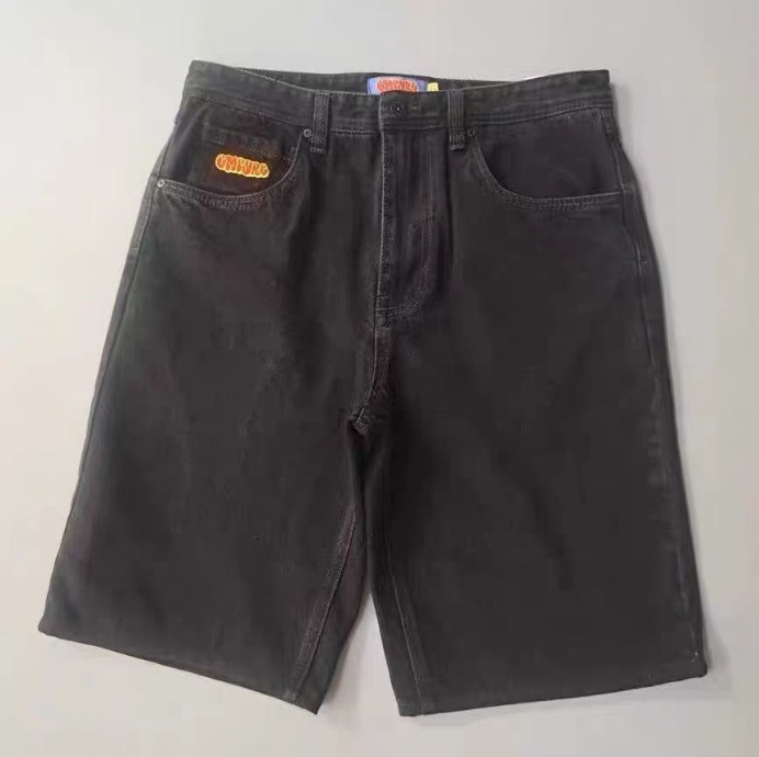 Comercio electrónico transfronterizo nuevo Polar Big Boy jeans blancos Hip Hop patrón de dibujos animados bordado jeans sueltos Y2K