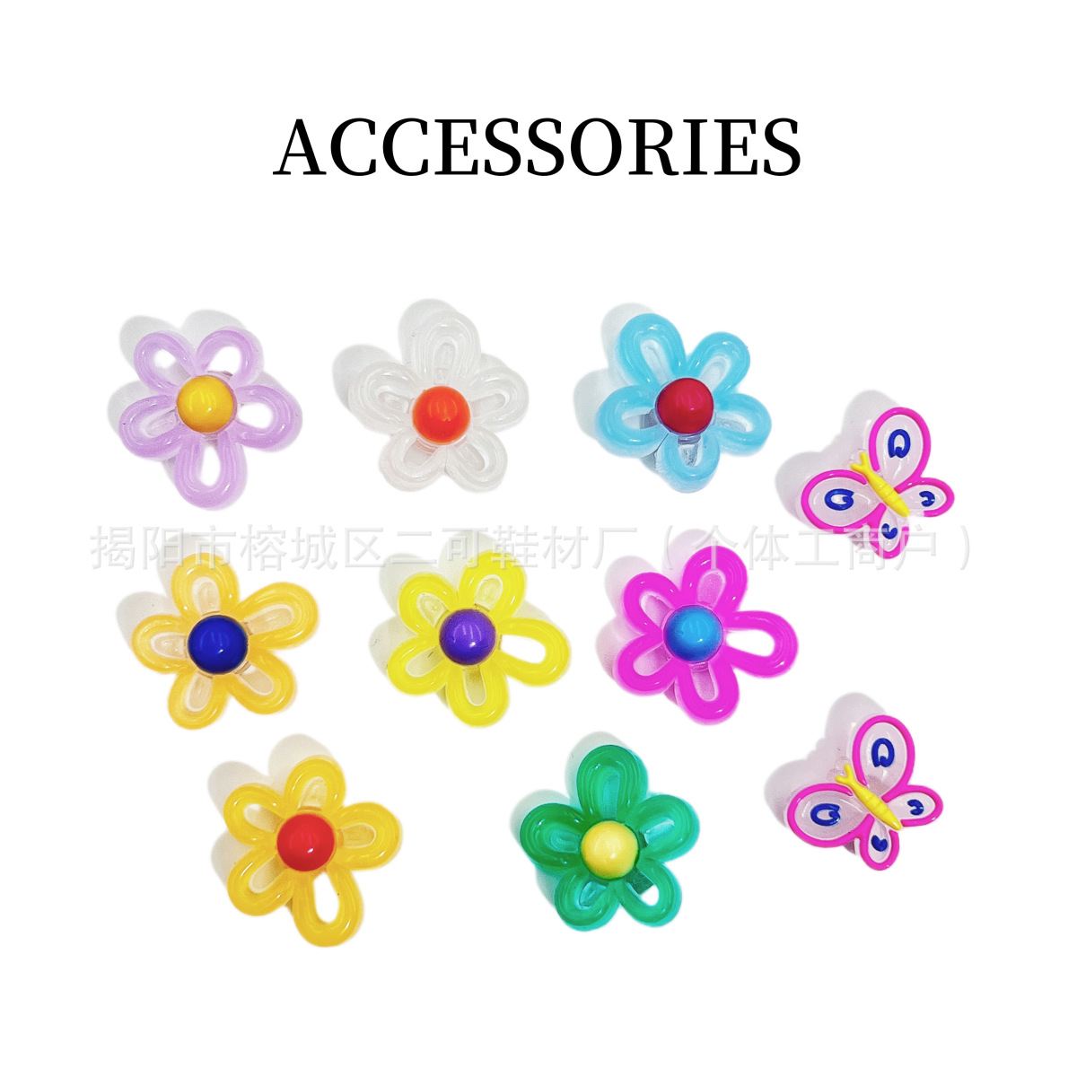 INS primavera nuevo ballet de perla punto de onda arco agujero agujero zapatos de ballet hebilla coreana diy accesorios desmontables