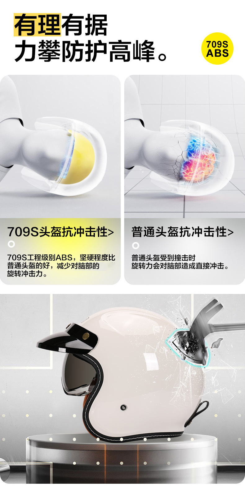 Electric Motorcycle Daily Commuting Safety Helmet Half Helmet for Men and Women American Retro Cruise Scooter Riding Safety Helmet
