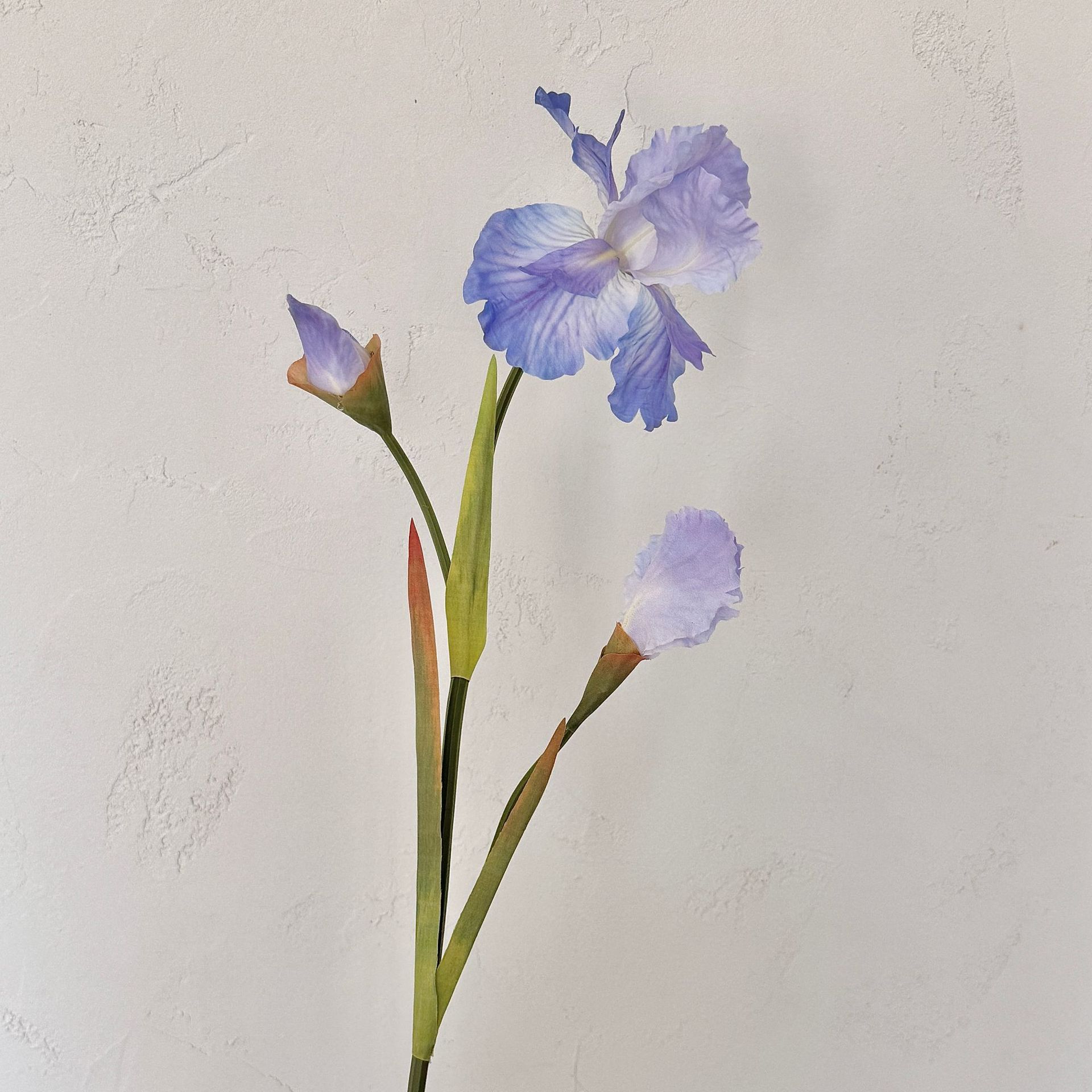 Alice Iris flor de imitación color de pintura al óleo flor falsa decoración de la sala de estar del hogar decoración suave del hotel arreglos florales accesorios de tiro