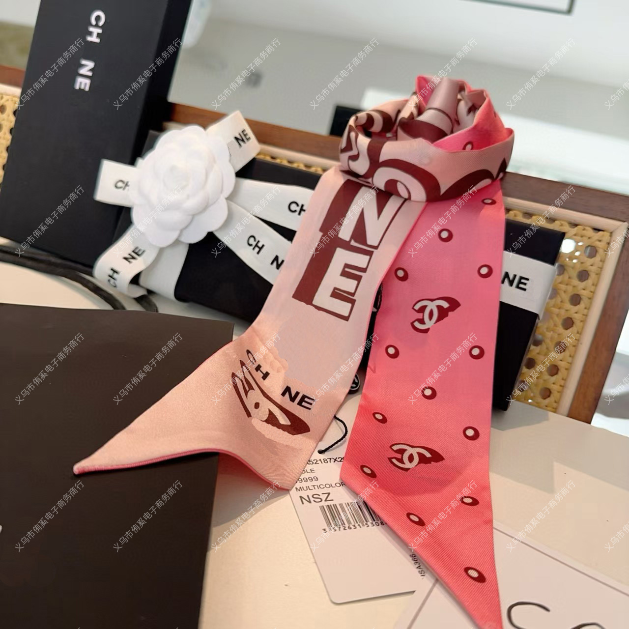 Xiangjia dot letter - pink / 8*120CM