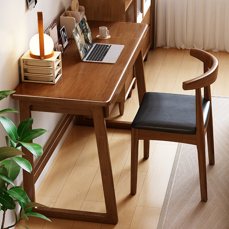 Solid Wood Desk Table Computer Table L-Shaped Simple Modern Writing Table Scandinavian Computer Desktop Table Home Bedroom