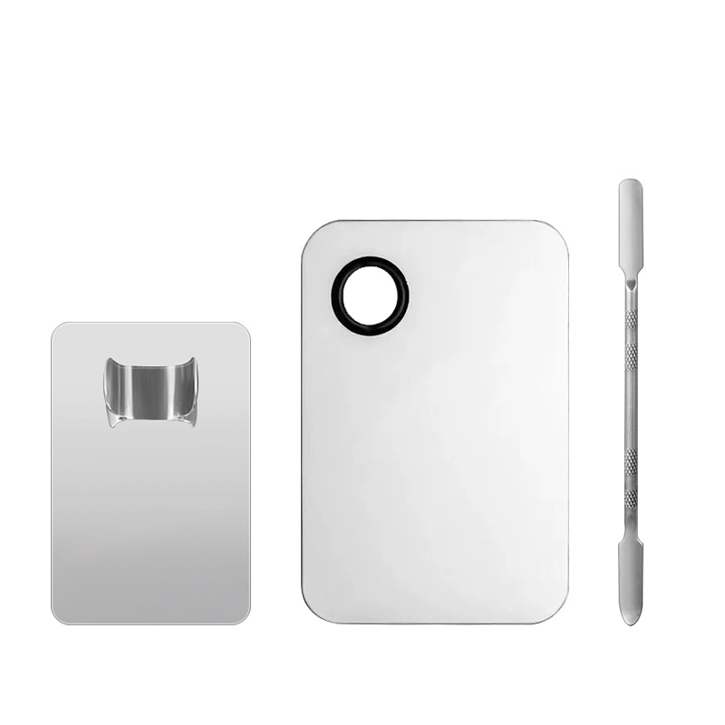 Paleta de acero inoxidable Paleta de maquillaje Paleta de maquillaje Paleta de maquillaje Paleta de maquillaje