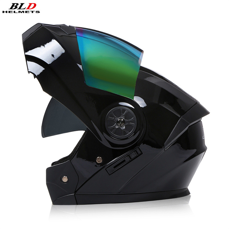 Casco Abatible para Motocicleta de Plástico ABS con Doble Visera para Desplazamientos image 40