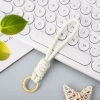 Pure white diamond knot lanyard (with hanging loop)