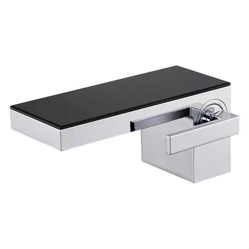 Uno por uno baño pistola gris cascada pantalla digital Cuenca del grifo caliente y fría baño hogar lavabo grifo