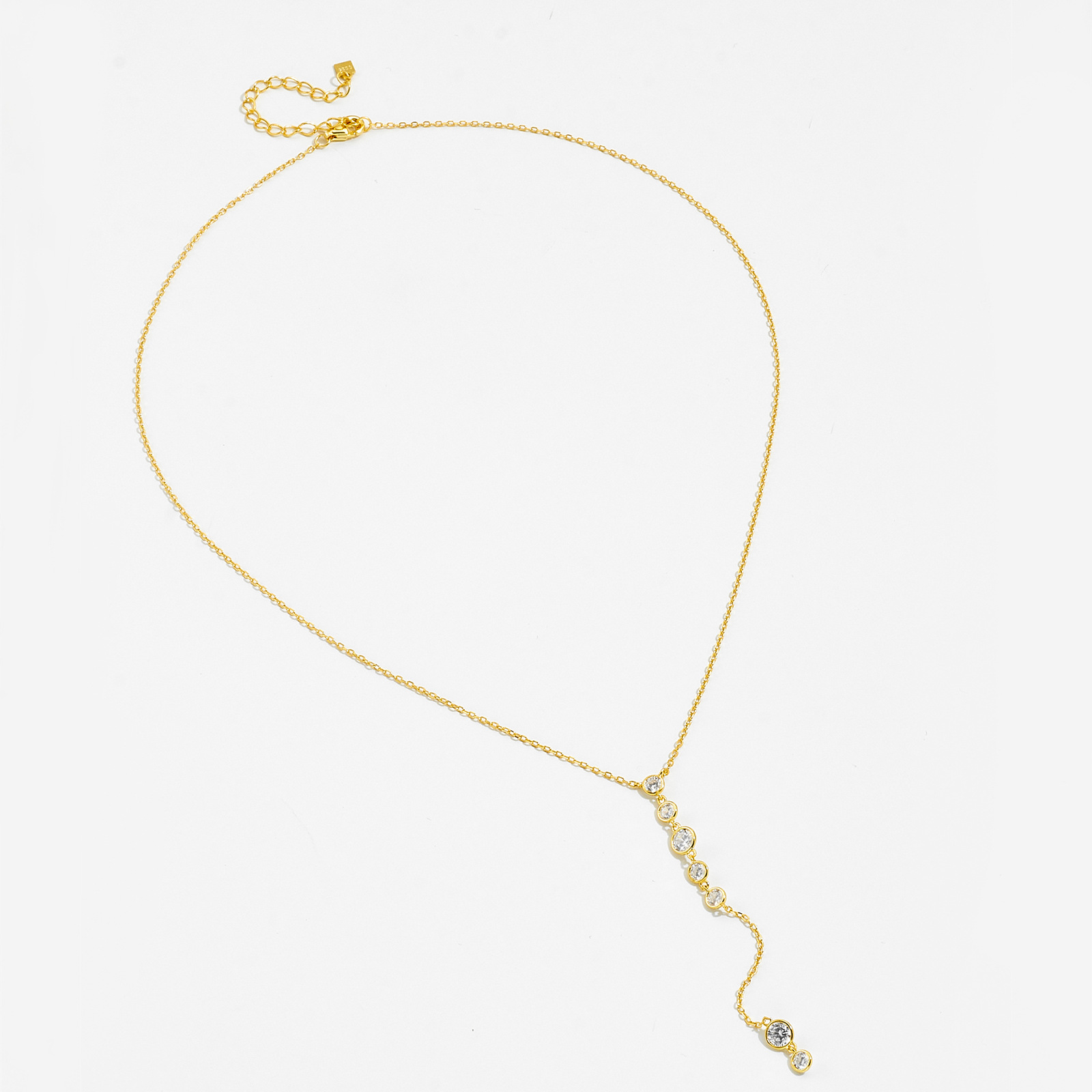 Holiday, Daily Occasion 925 Sterling Silver Material Round Pattern Unisex Gender 925 Sterling Silver Zircon Cable Chain Inlay Round Pendant Necklace