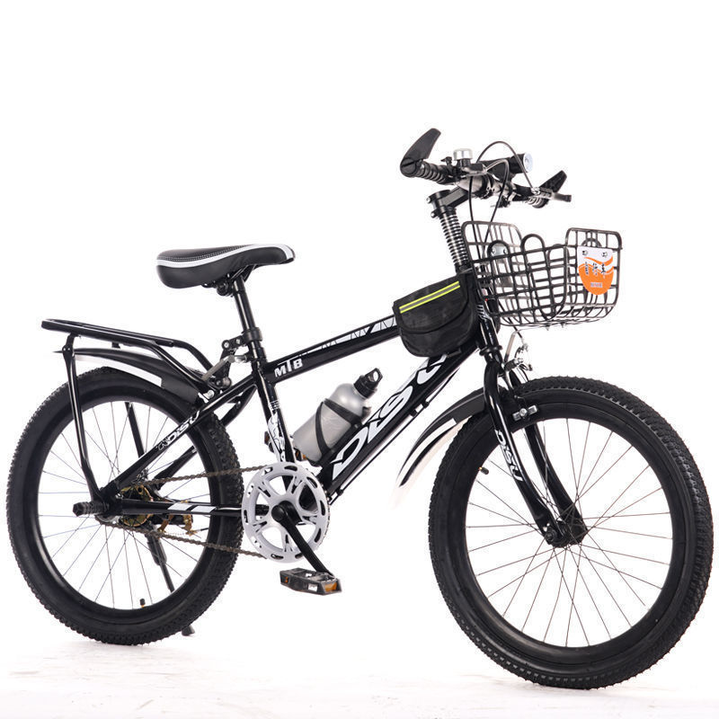 Black/single -speed [Gift Pack+Basket+Back seat]