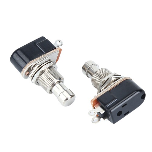 DPDT guitar effects pedal switch footswitch, foot rocker, momentary reset without lock
