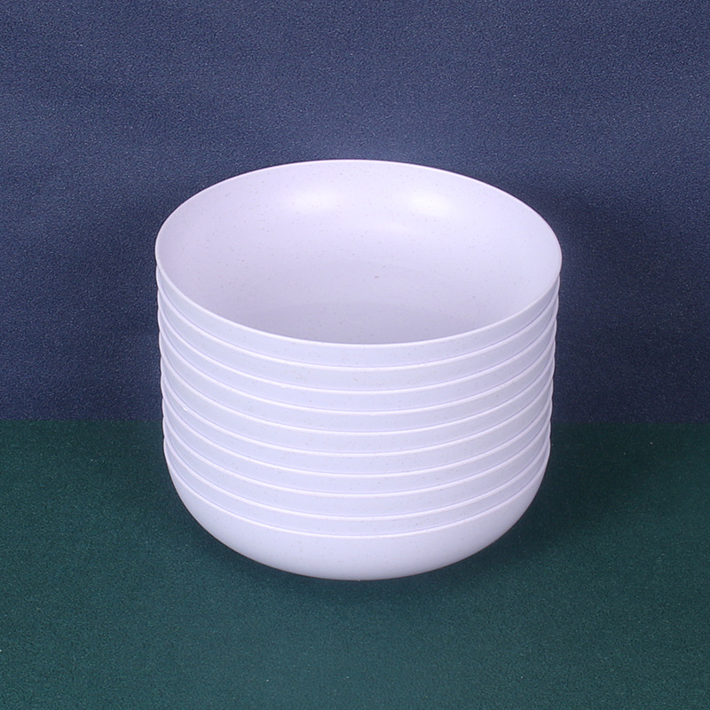 15cm profundo plato de hueso redondo 10 unids paja de trigo gota-resistente pastel plato de plate