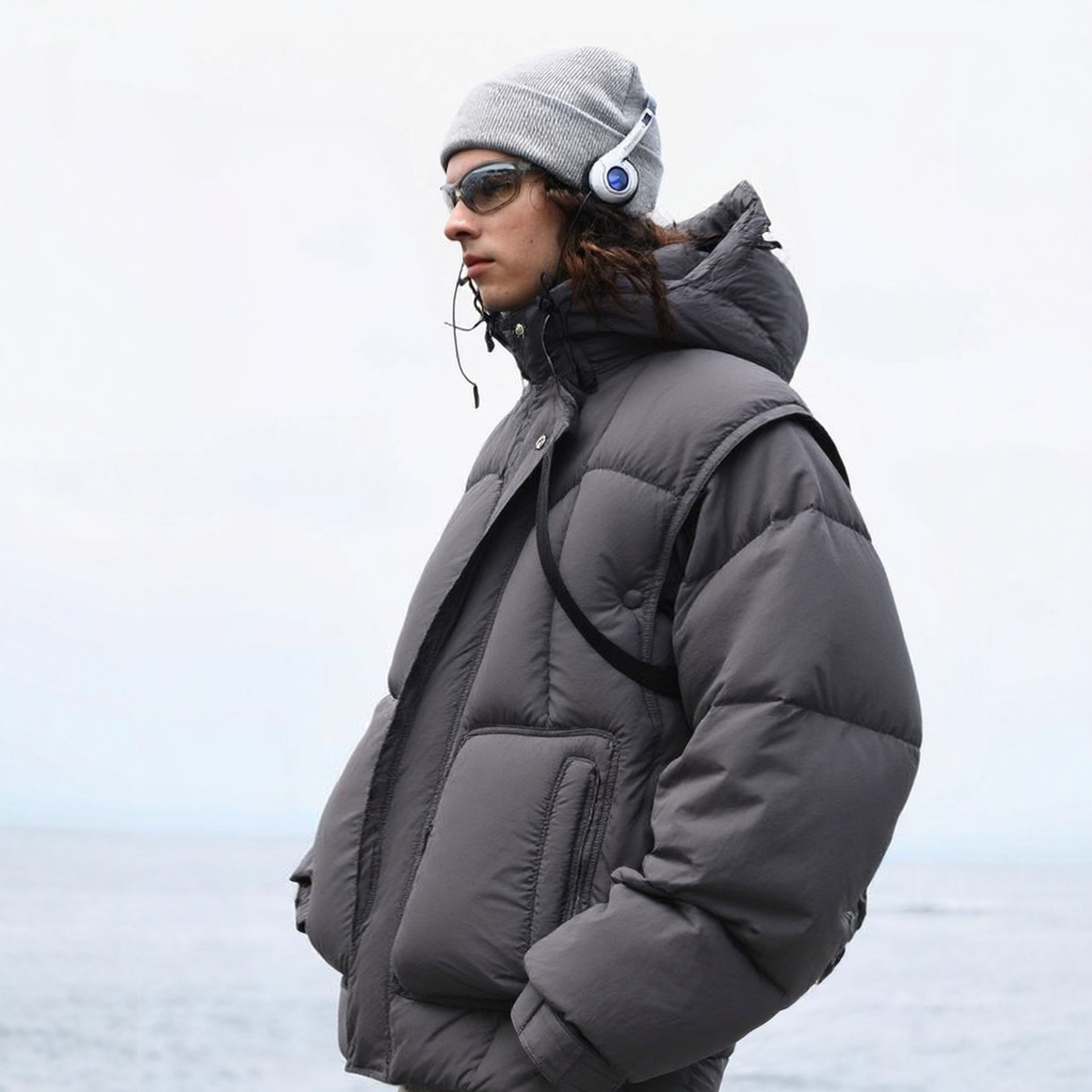 25冬季新款韩系简约时尚个性大牌廓形羽绒服速X平替高端货