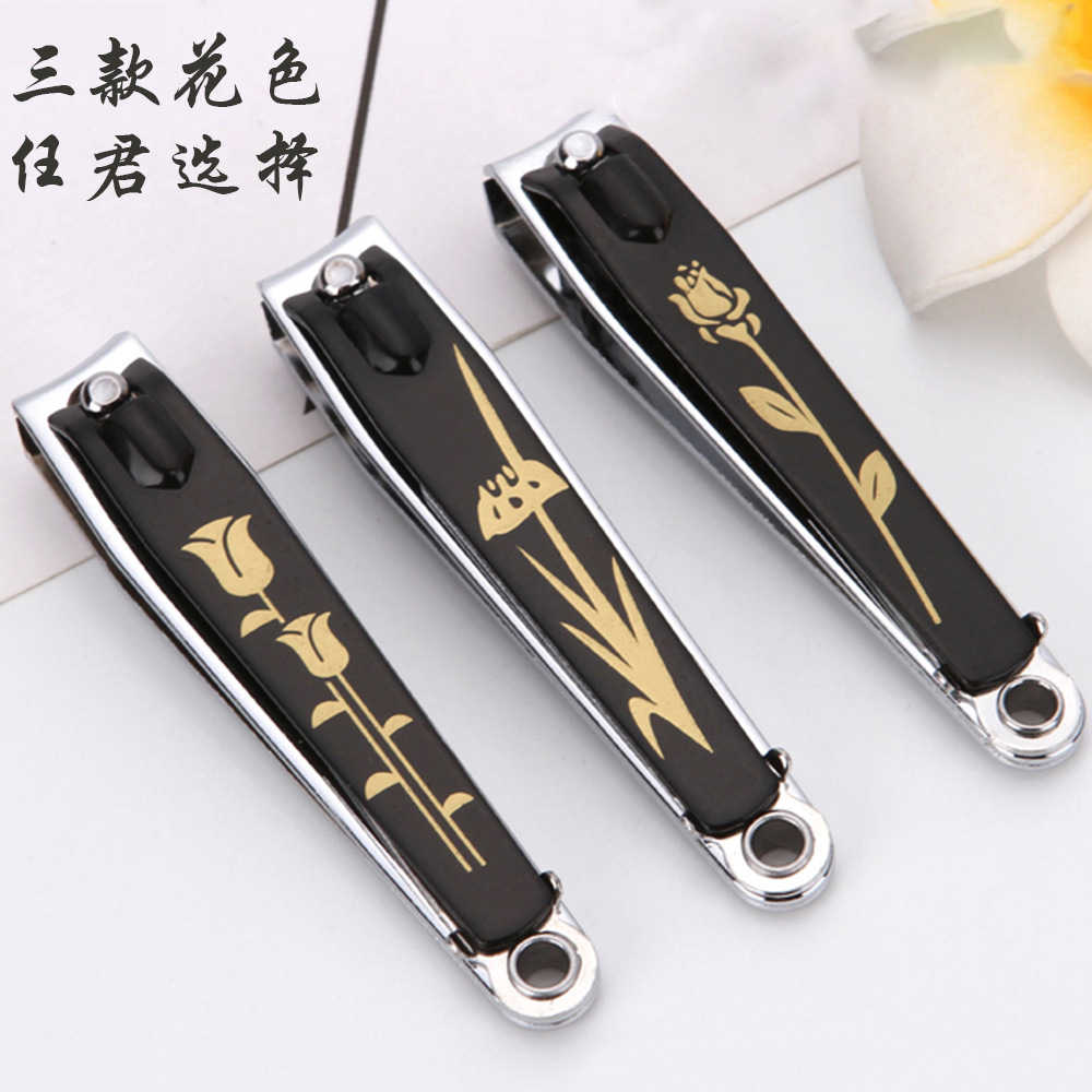 German Black Carbon Steel Nail Clippers Travel Portable Manicure Tools Extra Large Size Household Nail Clippers Wholesale