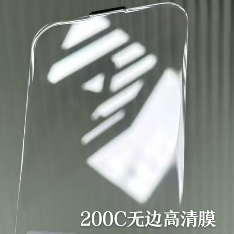 Película templada para iPhone 17e, 13, 15, 16 Pro, transparente, de alta definición, media pantalla, arco grande, sin borde negro