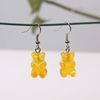 Brand cartoon transparent Japanese earrings for elementary school students, with little bears