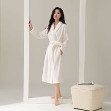 亚马逊绒法兰绒女情侣浴袍睡衣款加冬天男士秋冬季加厚绒长睡袍冬