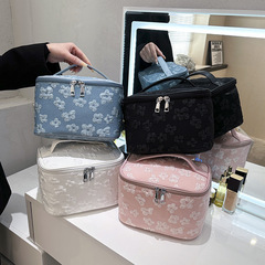 韓版時尚花朵化妝包便攜出差旅行化妝品收納包手提洗漱包