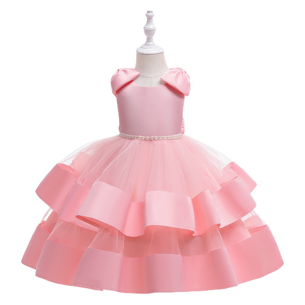 European and American 2026 New Style Princess Dress Girls' Dress Birthday Catwalk Piano Performance Dress Puffy Gauze Children's Dress