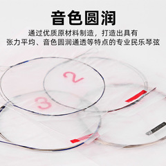 Beijing Xinghai Liuqin Set Strings 1st String 2nd String 3rd String 4th String Loosen Strings Professional Beginning Liuqin Strings Liuqin Musical Instrument Accessories