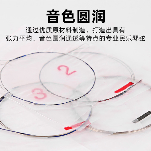 Beijing Xinghai Liuqin Set Strings 1st String 2nd String 3rd String 4th String Loosen Strings Professional Beginning Liuqin Strings Liuqin Musical Instrument Accessories