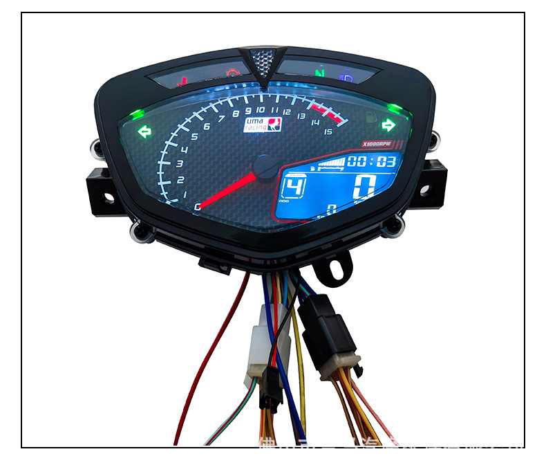 Foreign Trade Wholesale Motorcycle Instrument Suitable for Ymh Lc135 C8 Odometer 7-Color Code Meter Assembly Modification Accessories