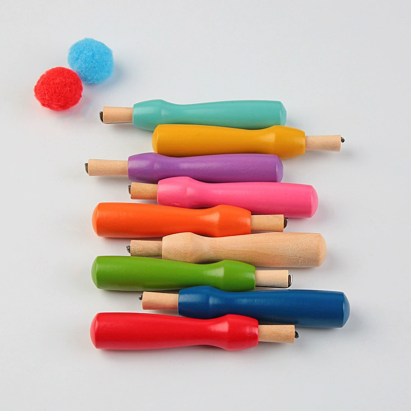 Трансграничный хит продаж, красочный одиночный деревянный инструмент для пробивки, инструмент для пробивки шерстяного войлока, инструмент для ручной работы, оптовая продажа