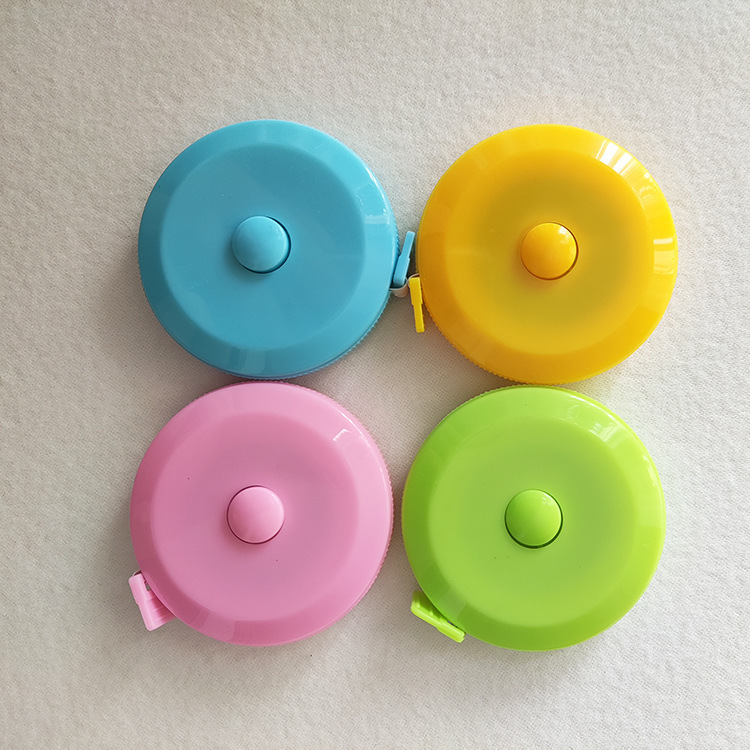 Colorful Tape Measure, Round, Automatic Retractable, Portable, Measuring Tape for Body Measurements, Metric/Imperial, Customizable with Logo, Gift Tape Measure, Cross-Border Hot Seller