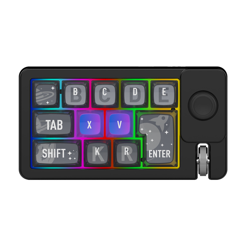 ワイヤレス 3 モード ジョイスティック マクロ定義 RGB ホットスワップ可能なマクロ定義メカニカル ゲーミング キーボード 1 個のコンピューター用|undefined