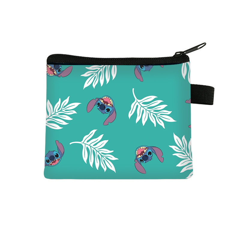 Monedero Infantil de Stitch, Popular en 2025, para Monedas, Llaves, Audífonos, Cartera de Poliéster con Dibujos Animados, Venta al Por Mayor