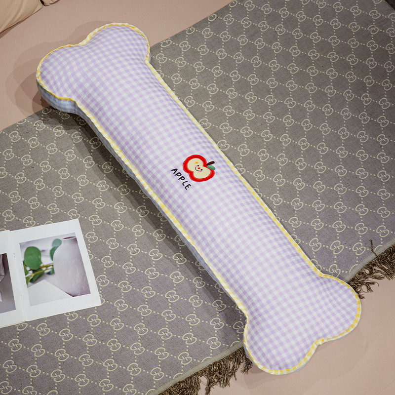 Almohada Cilíndrica en Forma de Hueso de Algodón Desmontable para Cama image 6