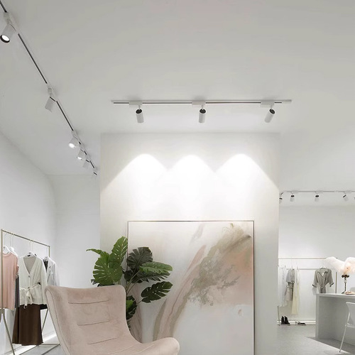 Full Spectrum LED Surface Mounted Track Spotlight for Living Room Background Wall, Household, Fashion Store, Small Hill Wash Wall, No Pendant Light