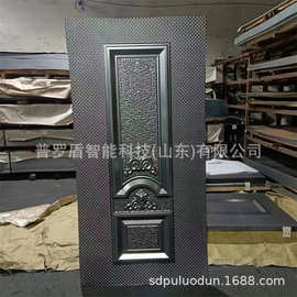 压花门板防盗门门面压花入户门装饰花纹板镀锌门板承接外贸门皮