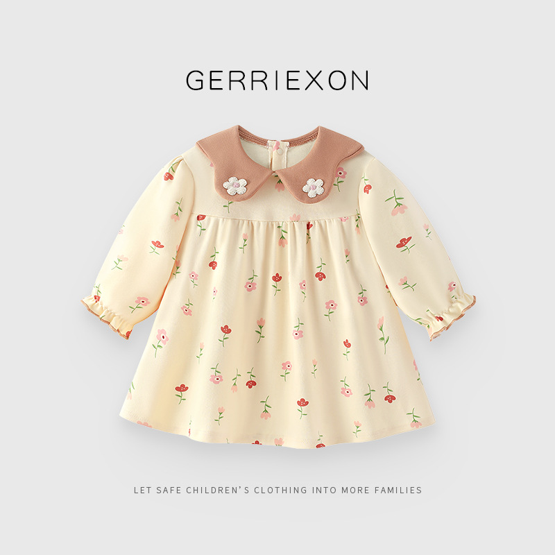 Long-sleeved pure cotton (forest style floral)