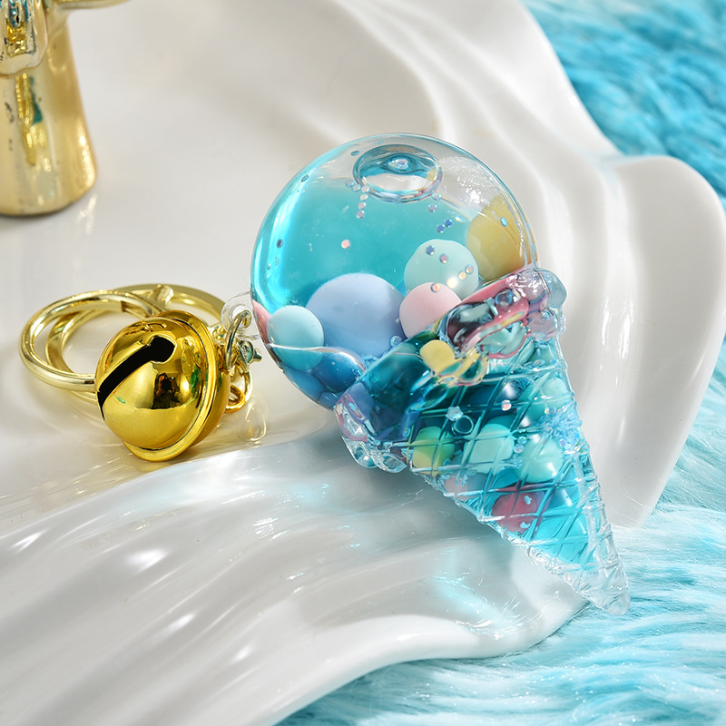 Cartoon Style Ice Cream Bell Arylic Women's Keychain display picture 5