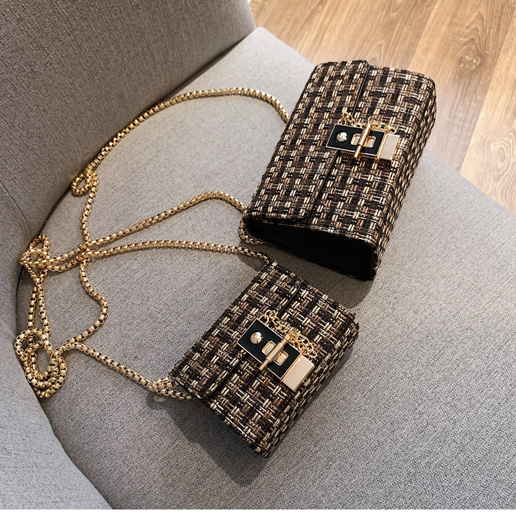 Street 2023 Nuova borsa a tracolla Borsa a catena in lana moda Borsa da donna Piccola borsa a tracolla rossa in rete fresca_voghion.com