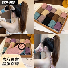 太くて幅広のジャカード織りヘアゴム、女性用新作、肌触りの良いマスク用ヘアリング、高弾性で丈夫なヘアゴム、夏用