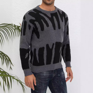 2024 Europe and the United States cross-border men and women with autumn and winter sweater personality round neck loose bottoming shirt manufacturers wholesale tide