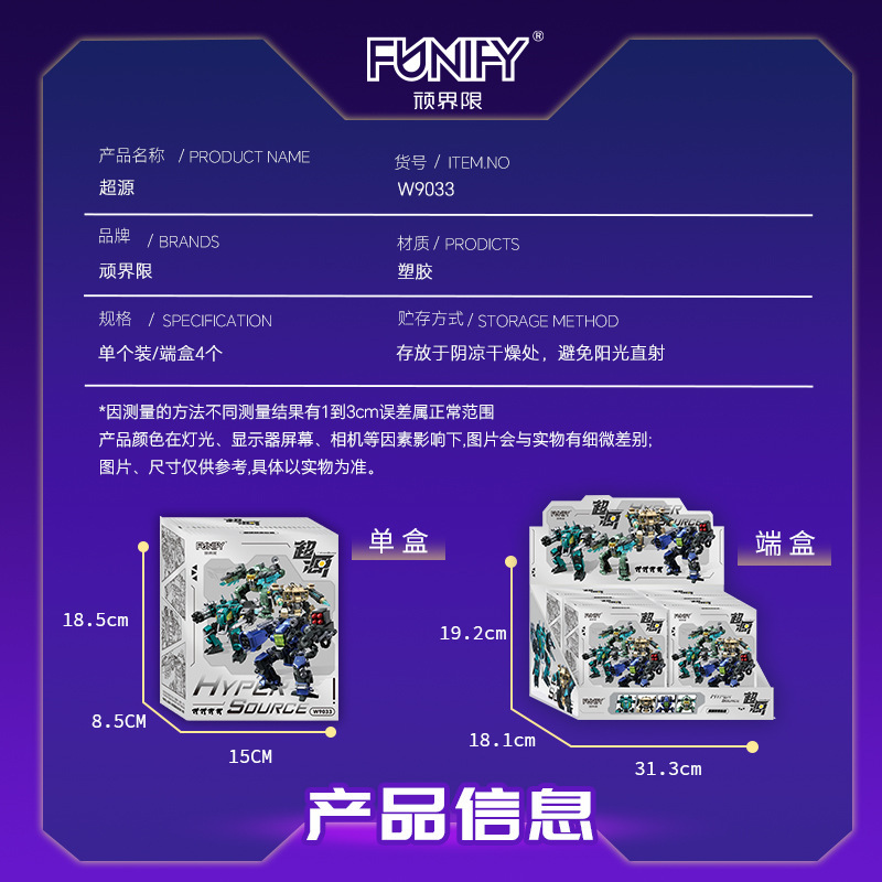 顽界限潮玩积木超源盲盒机甲男孩子机器人益智拼装儿童玩具手办|undefined