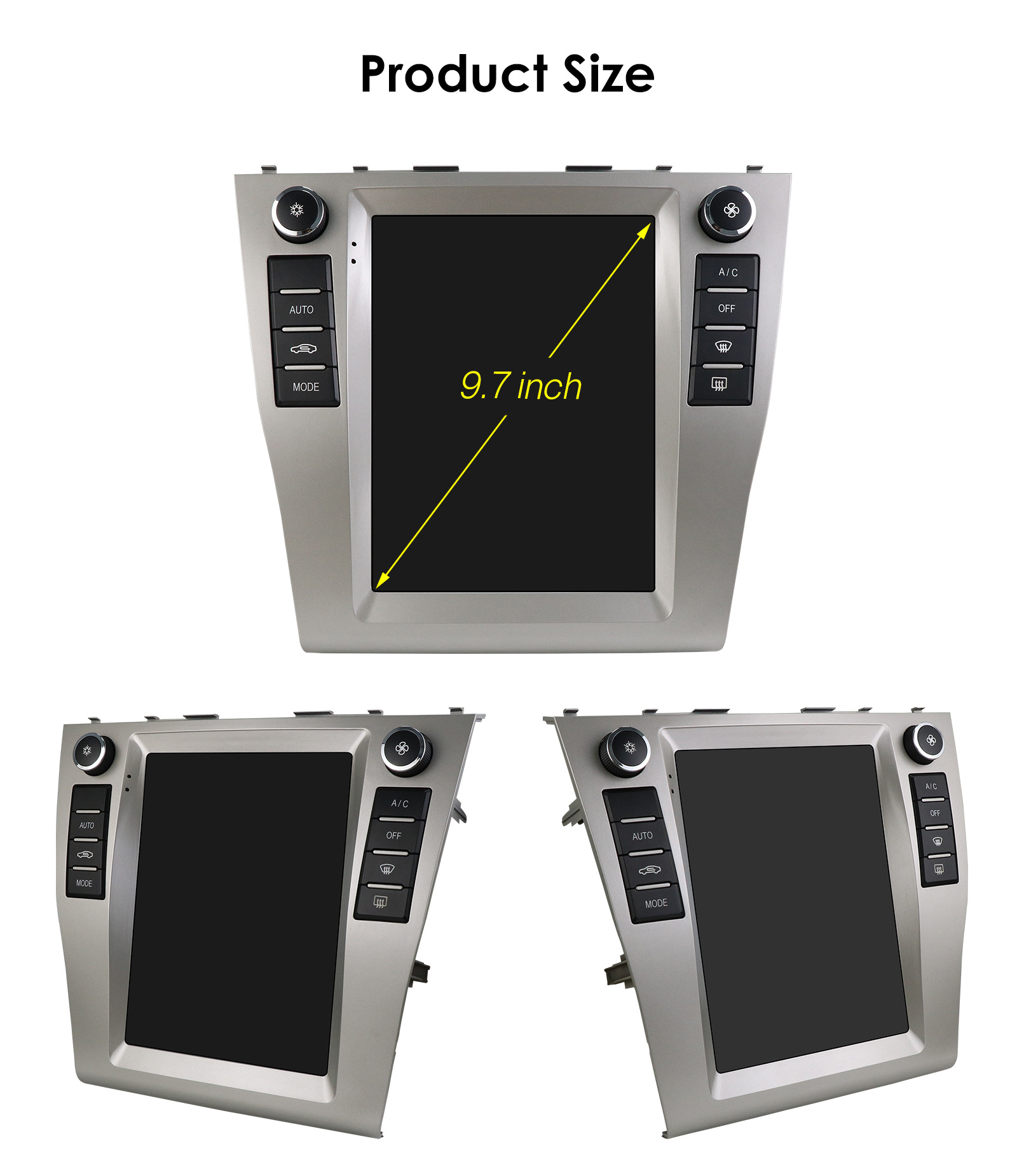 9.7inch Suitable for 06-11 Toyota Camry Android Car Bluetooth Vertical Screen Navigation Carplay