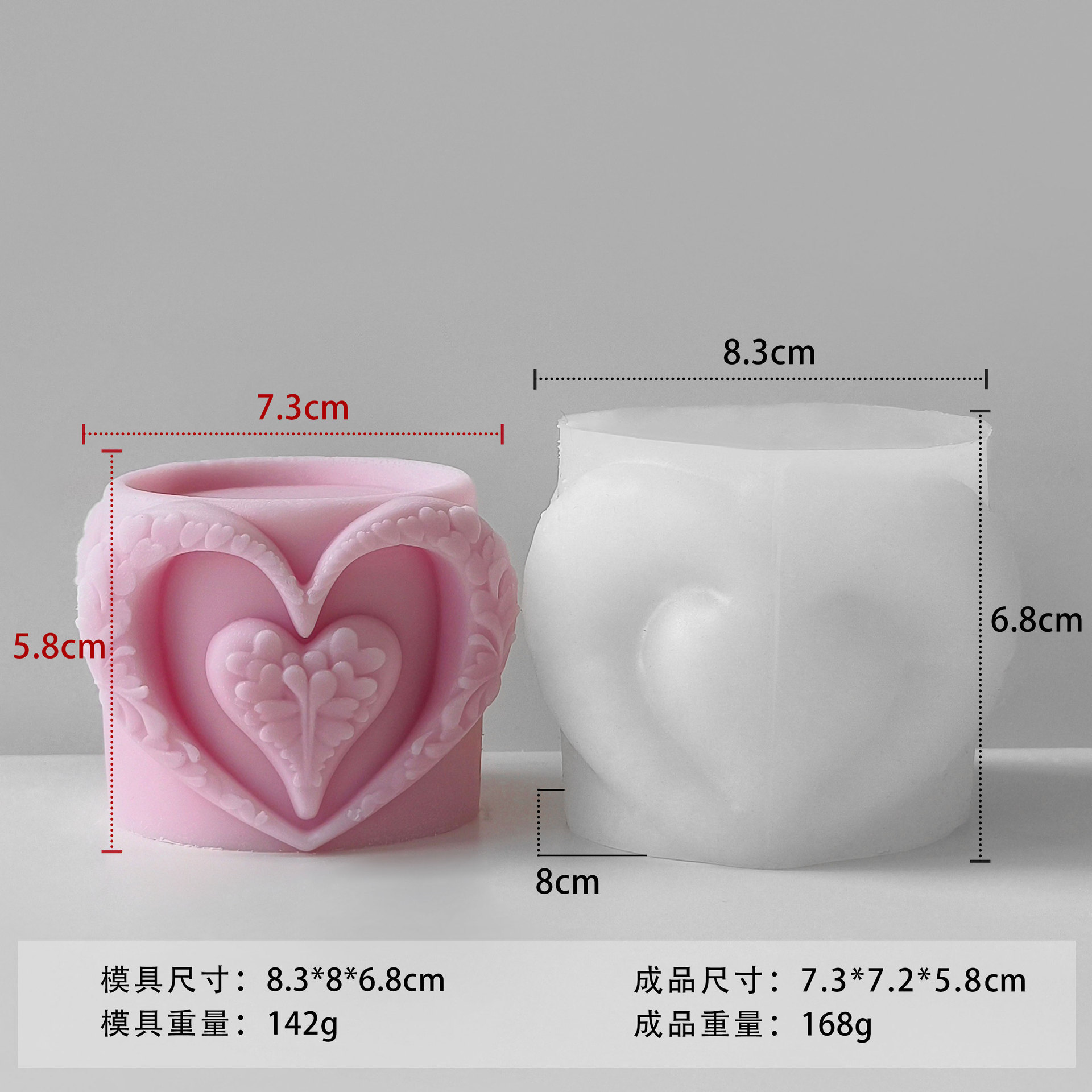 Amor transfronterizo taza banana molde DIY Día de San Valentín perfumado mano banda magnética adornos abrasivos