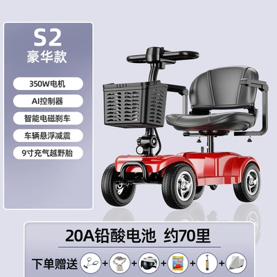 Aging Small Household Foldableing Battery — Qatlanan elektrik velosipedlər - s2-luxury-20a-power-storagebattery-life-about-70-miles350w