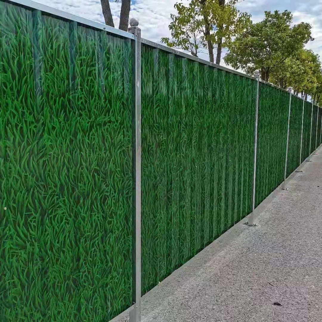 施工隔离挡板pvc塑料双面夹心泡沫彩钢围挡市政道路建筑工地工程