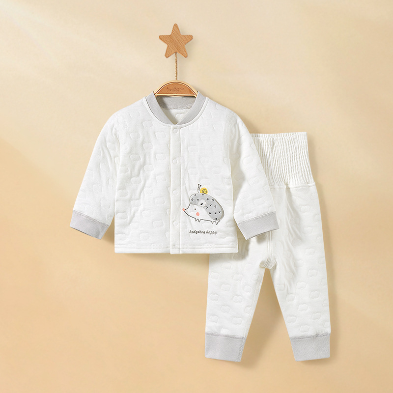 Abrigos de otoño para bebés, pantalones de otoño para niños, invierno para niños, relleno de algodón para niños, cintura alta para niños, ropa interior caliente para bebés