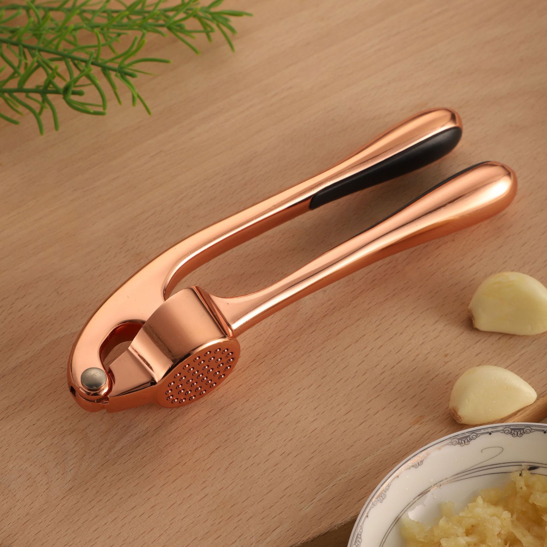 Artefacto de prensa de ajo de puré transfronterizo, cocina