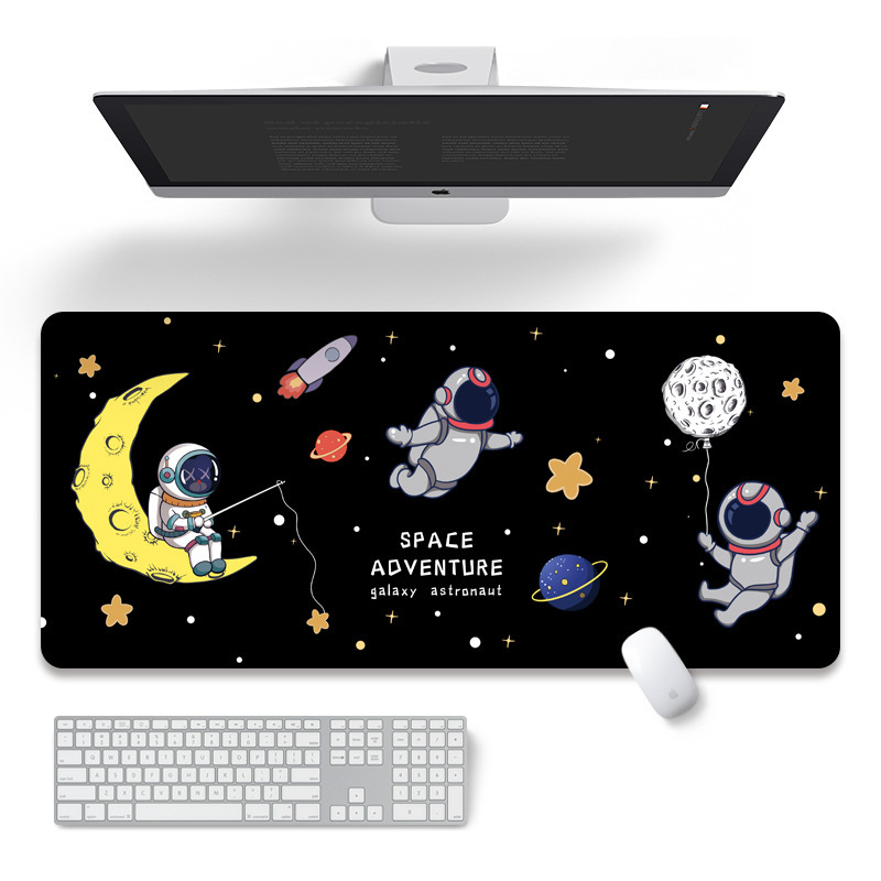 Nasa宇宙シンプルマウスパッド超大型ロックサイドオフィスeコマースゲームノートパソコンキーボード滑り止めテーブルパッド|undefined